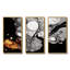 Encre liquide grise et noire Fusion I - art minimaliste au trait-146770194-146770190