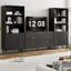 Ensemble de chambre à coucher 3 pièces (1 commode + 2 armoires)-650519080