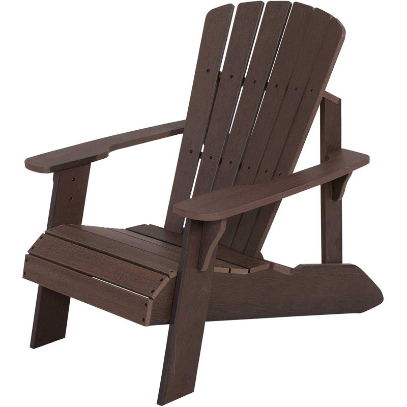 Ensemble de 2 chaises Adirondack, Brun
