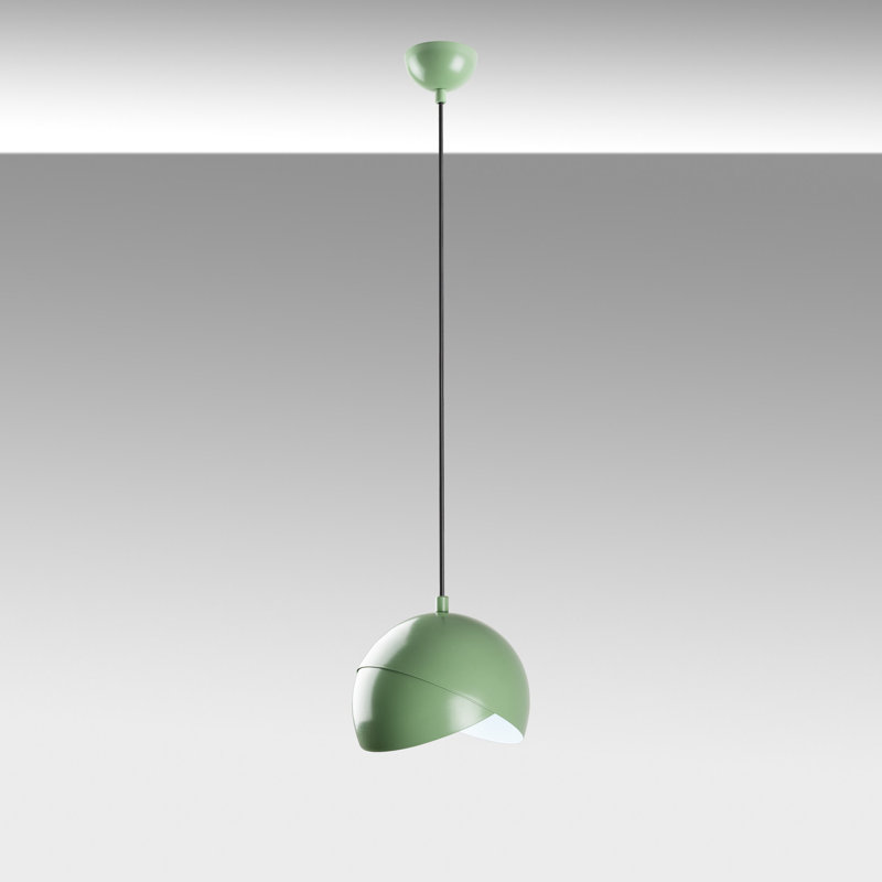 Élégant lustre menthe à hauteur réglable, structure en métal, plaque de base de 7,9 po x 5,9 po | Hauteur totale: 8,7 po à 44,9 po | 1 x douille E27 (40 W maximum) | Éclairage élégant pour le salon, la salle à manger ou la chambre à coucher