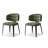 Green Solid back side Chair(Set of 2)