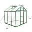 Serre en polycarbonate de 6 pi x 6 pi - Hauteur de gain résistante au vent avec structure en aluminium robuste pour toute l'année