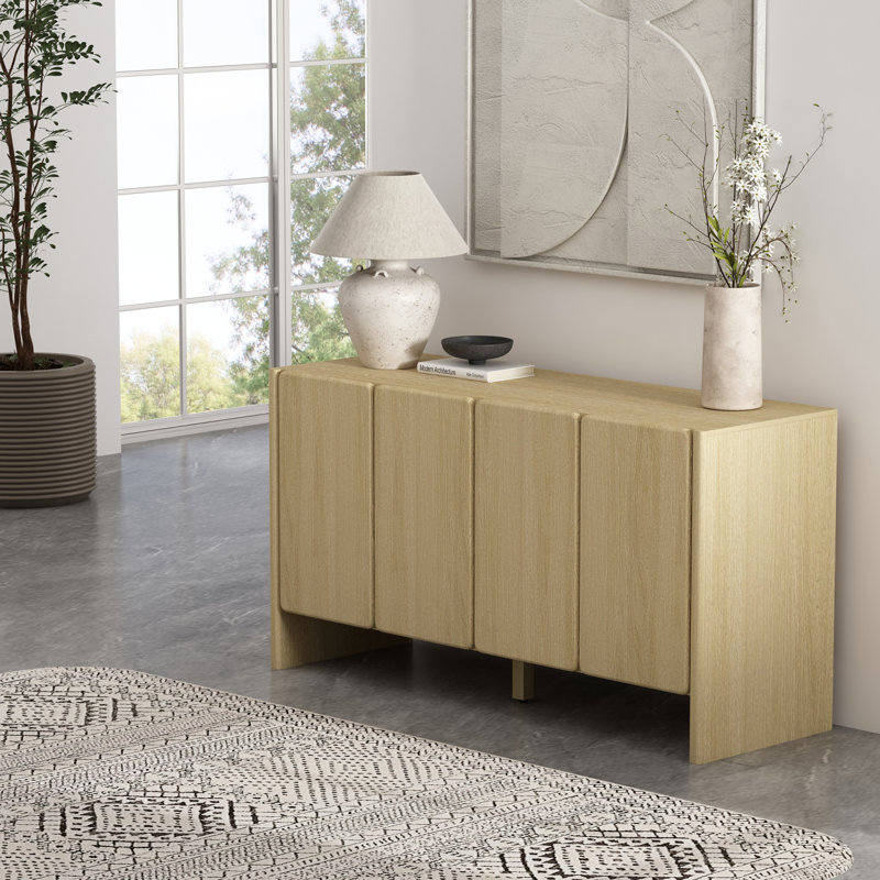 Linda 60" Sideboard In Natural Oak, Oak