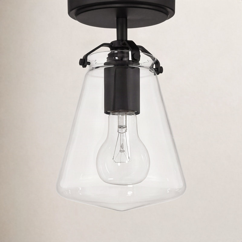 Amella Moroni Flush Mount, Matte Black