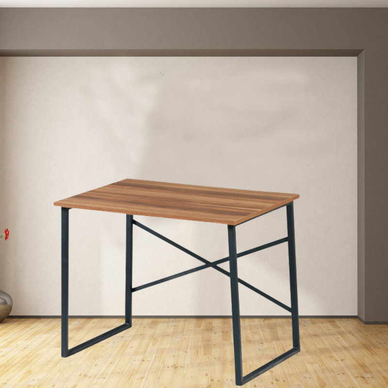 Writing Desk,Computer Desk,Home Office Desk, Walnut/Black