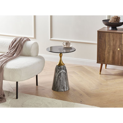 Pedestal Round Side Table