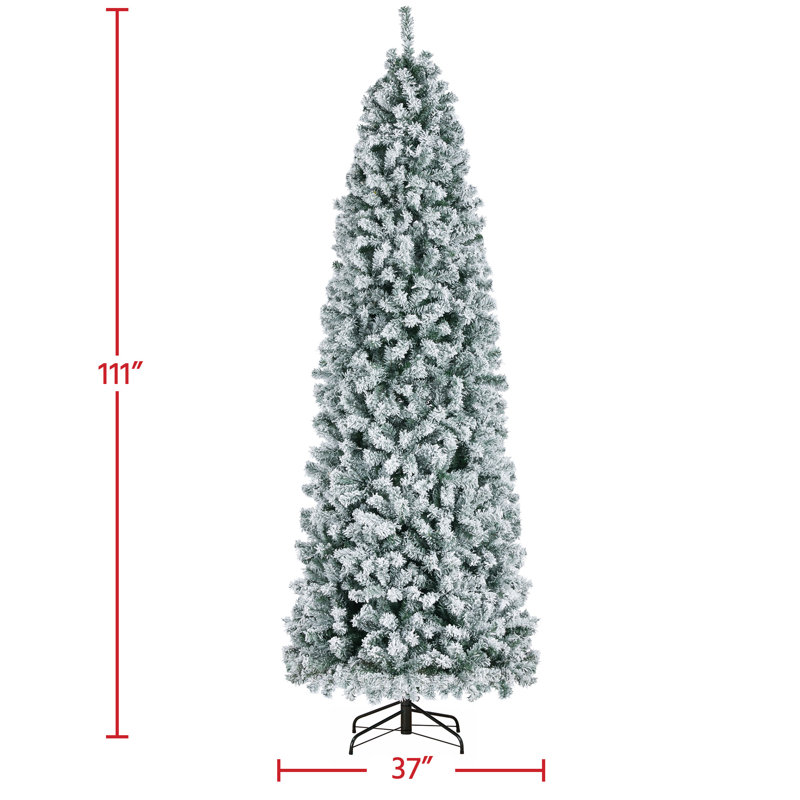 Arbre de Noël artificiel pré-éclairé, 9', Vert