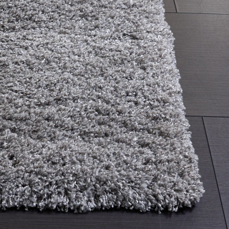 Frankmut Shag Performance Solid Color Rug, Rectangle 4' x 6'