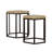 Natural And Black 2-Piece Nesting Table