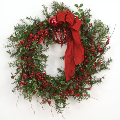 Down Home Berry Wood 25'' Wreath