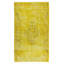 Tapis jaune surteint de 5,6 x 9,7 pi pour décoration de maison et de bureau moderne, tapis turc fait à la main