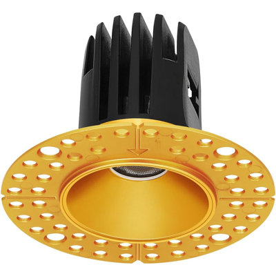 Perlglow 1" Trimless Round 7W 600 Lumens 5CCT Recessed Light