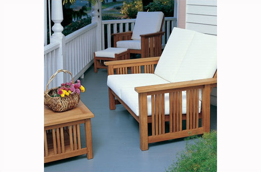 Mission Outdoor Square Teak Coffee Table