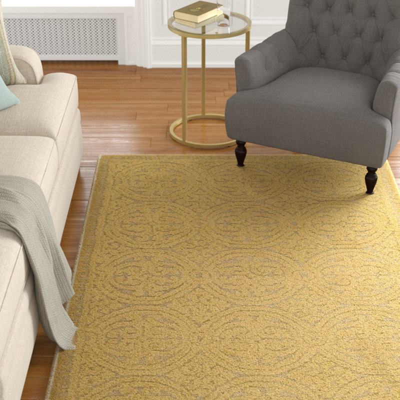 Ivory Hand-Tufted Wool Rectangular 6' x 9' Area Rug