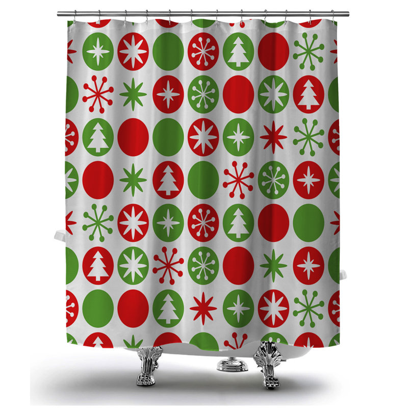 Diflumera Abstract Shower Curtain, 90" H x 70" W