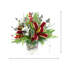 Festive holiday arrangement with greens and Berries