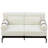 Modern Loveseat Sofa Couch 2-Seater Sofa with Flexible USB Ports , Unique Cylindrical Armrests for Living Room-114251093