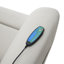 Fauteuil inclinable électrique Arshie, chauffage et massage, similicuir gris