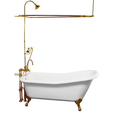 Strom LivingOver the Rim Enclosure Shower Set with Handheld Shower with 1.75 GPM Flow & 3 3/8" Center Faucet Body