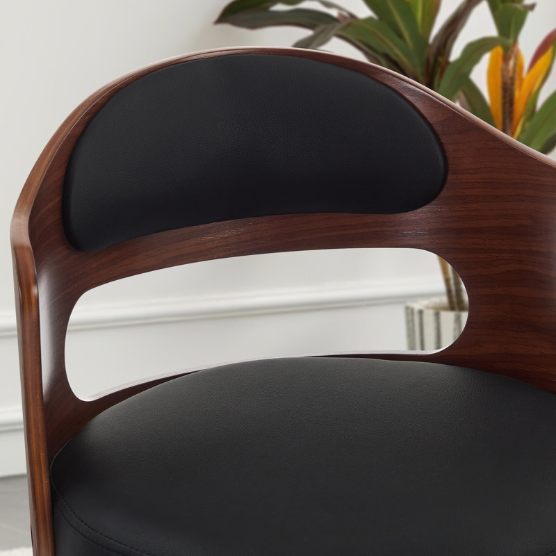 Tabourets pivotants de comptoir et de bar rembourrés, Noir, Tabouret de bar (siège d'une hauteur de 29,3 po)