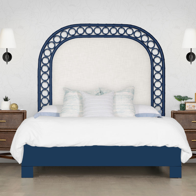 Solana Headboard, Navy Blue, Twin
