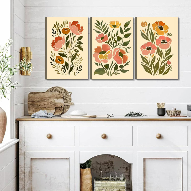 3 Piece Wrapped Canvas Wall Art