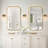 Glam Gold 1-Light Wall Sconce Bell Seeded Glass