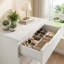 Commode verticale à 5 tiroirs: armoire de rangement compacte pour la chambre à coucher et le salon-505710954
