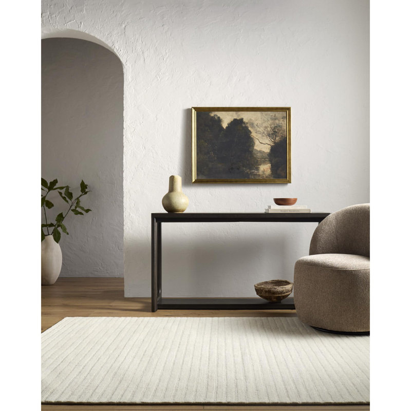 Tapis d'intérieur fait à la main Fegley, Rectangulaire 8 pi x 10 pi