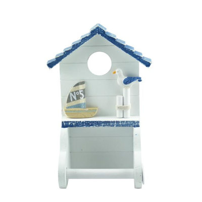 Porte-papier hygiénique à fixation murale voilier