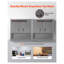 Armoire murale en métal robuste avec portes verrouillables et tablette réglable - Rangement flottant en acier noir pour le garage, la cuisine et l'atelier