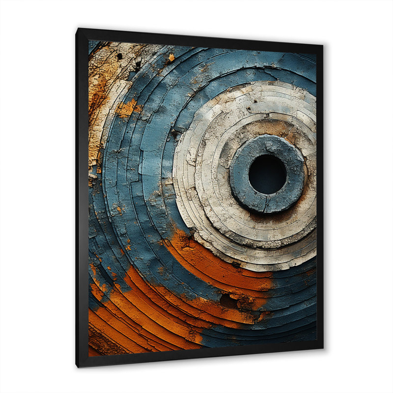 «Abstract Graceful Woodland II», reproduction d'art murale abstraite, H 20 po x l 12 po x P 1 po, Cadre simple noir