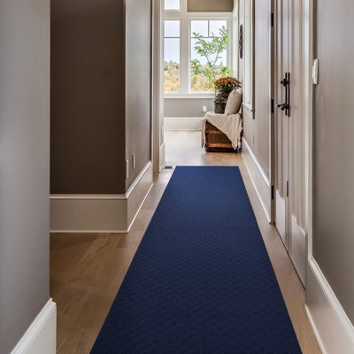 Tapis bleu marine Ebern Designs Nagy