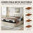 Boltz Zero Clearance Adjustable Massaging Bed Frame with Wireless Remote & Light-87777019