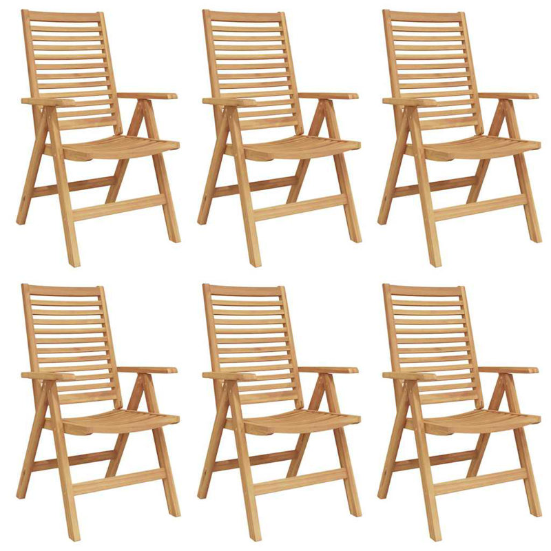 Solid Wood Armchair Folding Chair Set