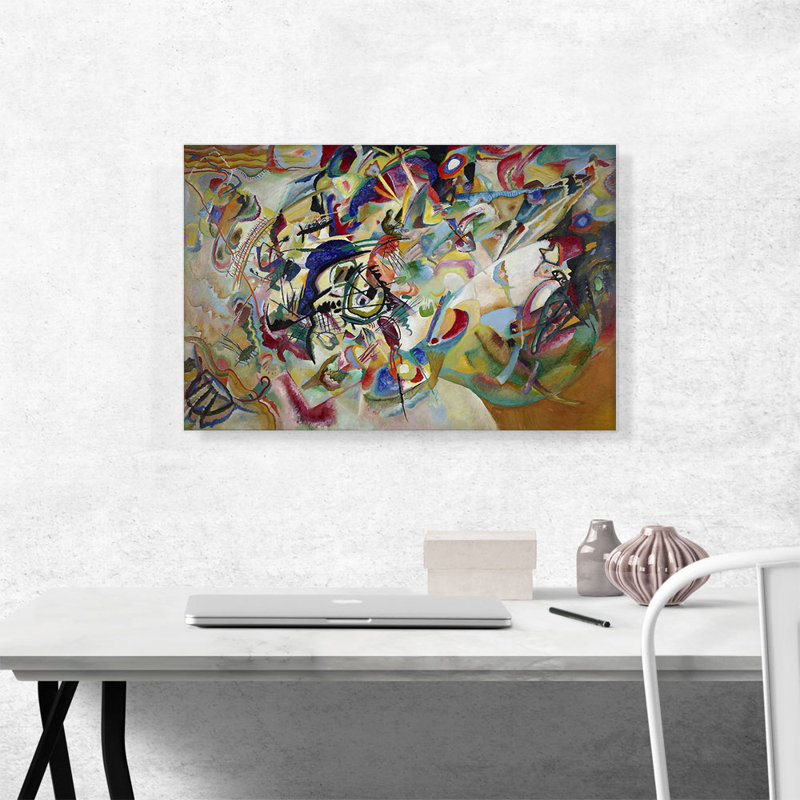 " Composition VII 1913 " by Wassily Kandinsky, 18" H x 26" W x 0.75" D