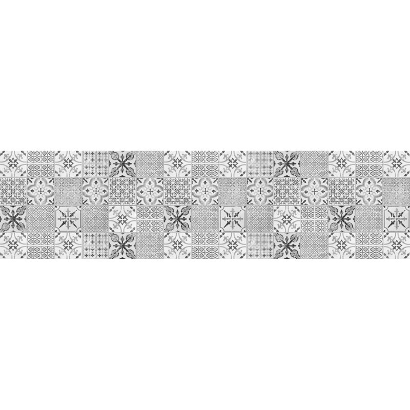 Sagrario Vinyl Machine Printed Area Rug, Runner 66 x 250cm