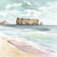 Rocher Percé - Imprimé matelassé encadré Marine Places-2035044573