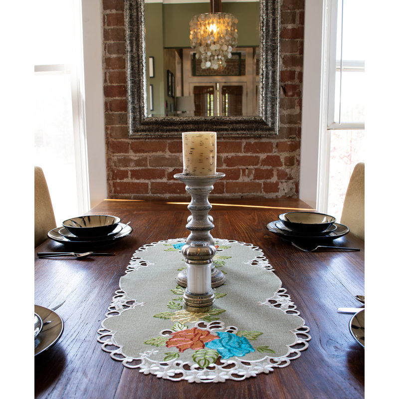 Chemin de table Dorsha Southwest Rose (14 po x 27 po), 34 po x 15 po