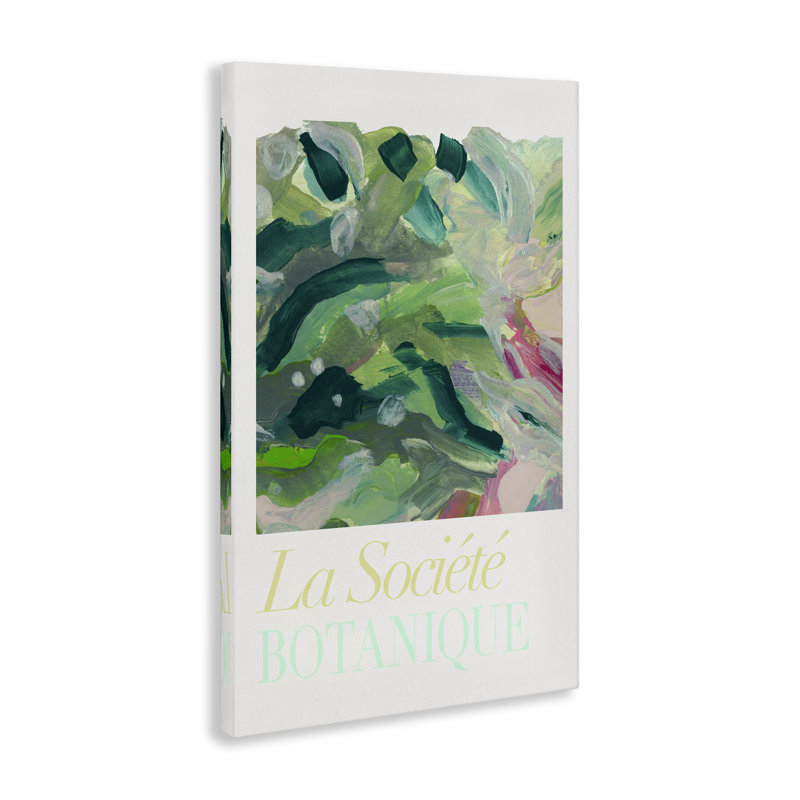  «French Leaves Abstraction», art mural sur toile par cartissi, H 30 po x l 20 po