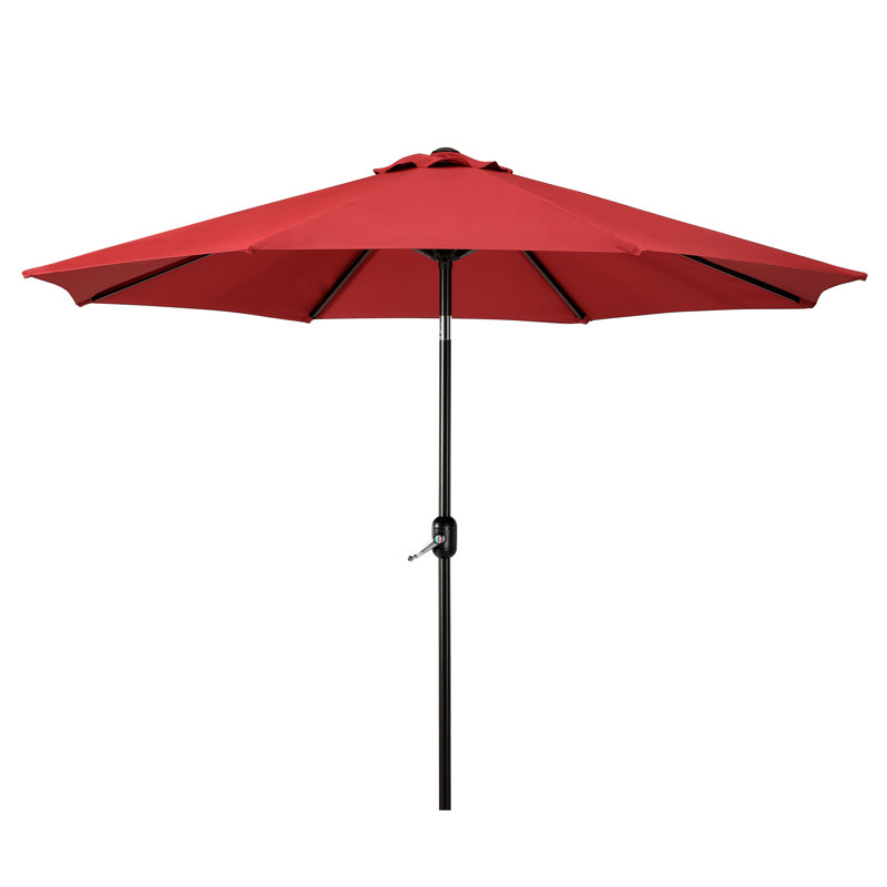 Pierpoint 108'' Market Umbrella, Umbrella Red Performance