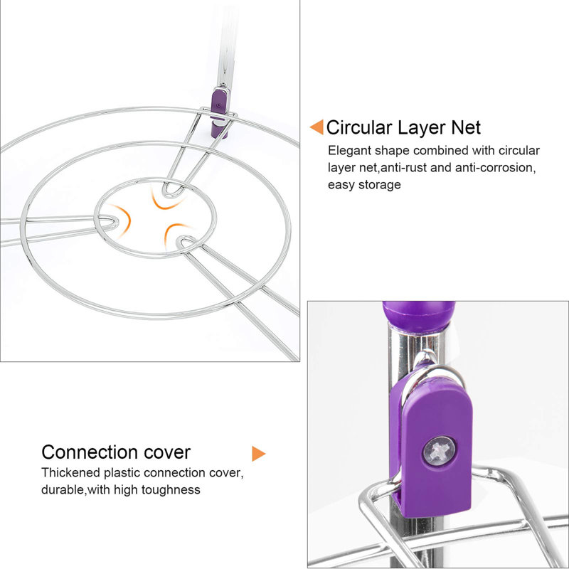 Stainless Steel 5-Tier Adjustable Frying Pan Rack