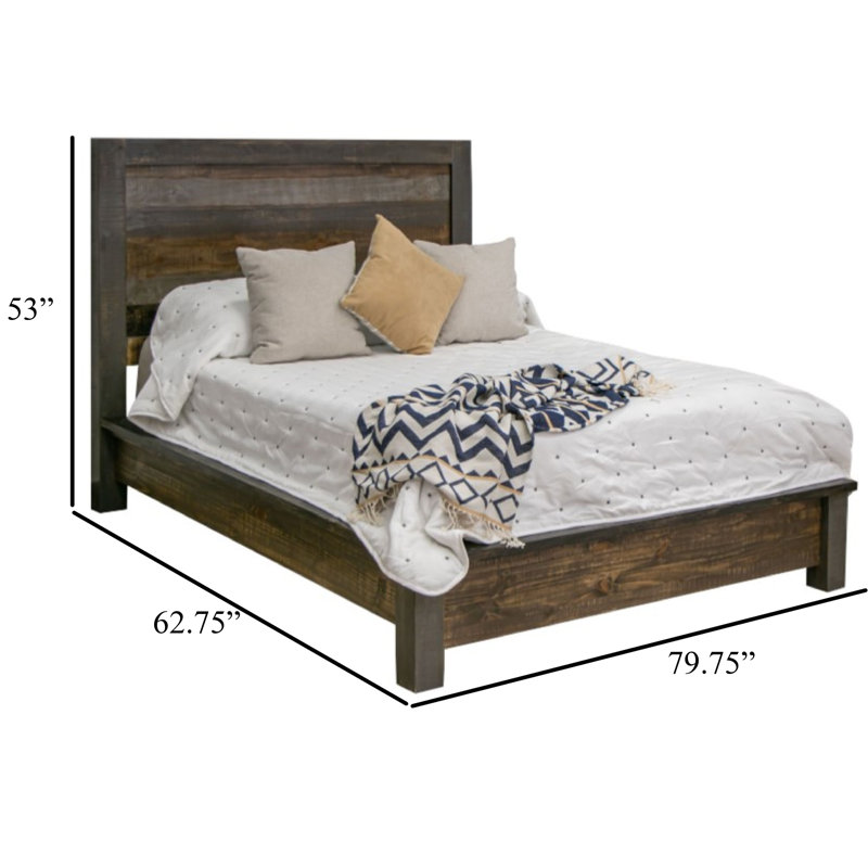 Pola Solid Wood Standard Bed