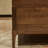 Simple modern black walnut solid wood coffee table