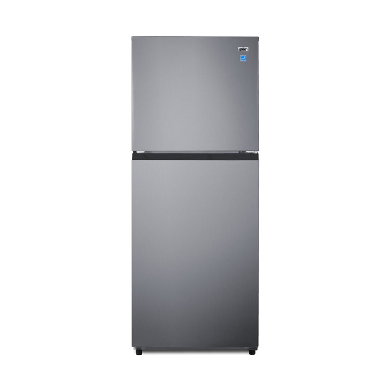 Summit Appliance 24" 10.1 Cubic Feet Energy Star Top Freezer Refrigerator with Water and Ice Dispenser, Black
