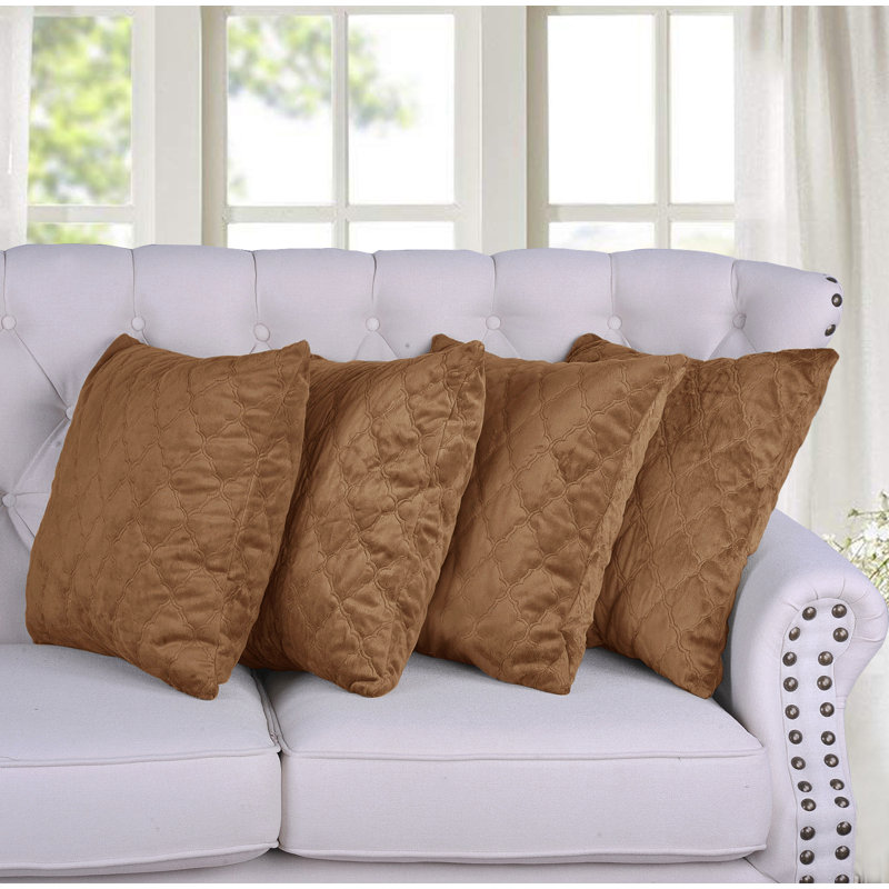 Micro Mink Throw Pillow Covers, Cathay Spice