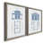 Toile avec cadre gris