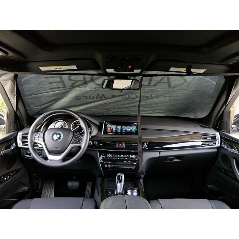 KALMORE Car Windshield Snow Cover Protects Windshield and Wipers from Snow, Ice and Frost, One Size Fits ALL Cars, SUVs, Trucks & Vans (70''x50'')