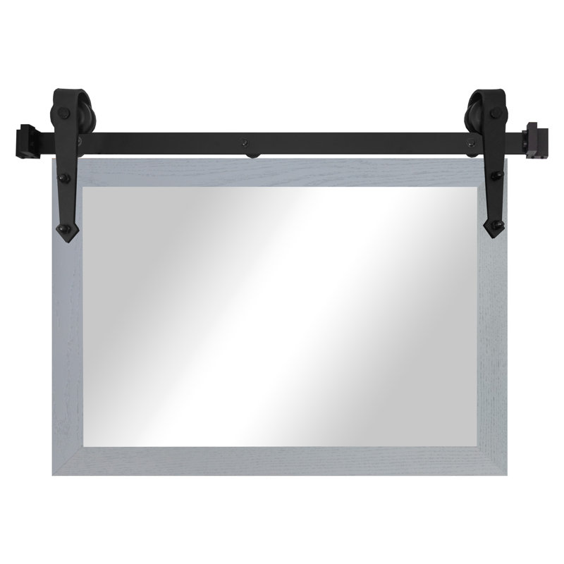 Miroir Gracie Oaks, 24 po x 33 po, Gris