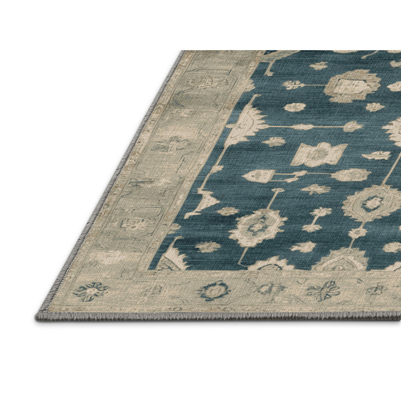 Tapis brun lavable à la machine, Rectangle de 5 pi x 8 pi